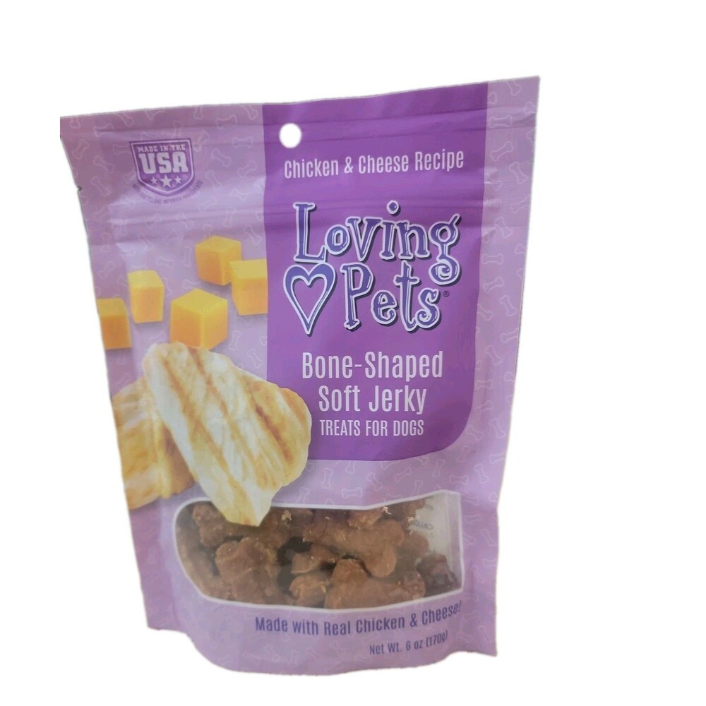 Soft Chew Jerky (Stick-Shaped, Chicken & Cheese Recipe) USA Made Dog Treats